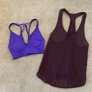 Lululemon Tank Top / Sports Bra Bundle